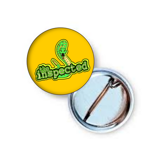 The Inspected Snake Logo 1 Inch Pin