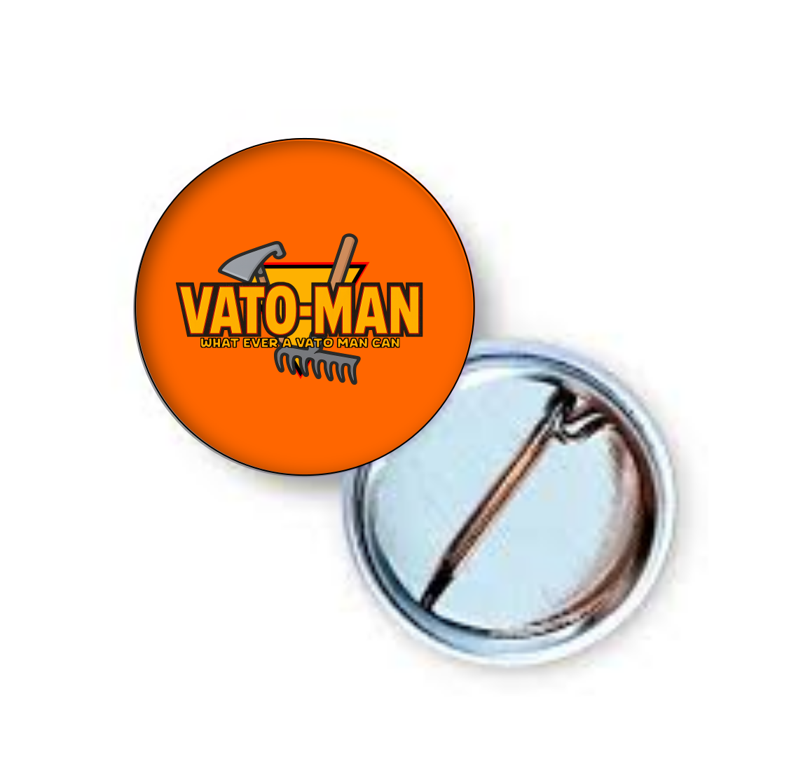 Vato Man Logo 1 Inch Pin