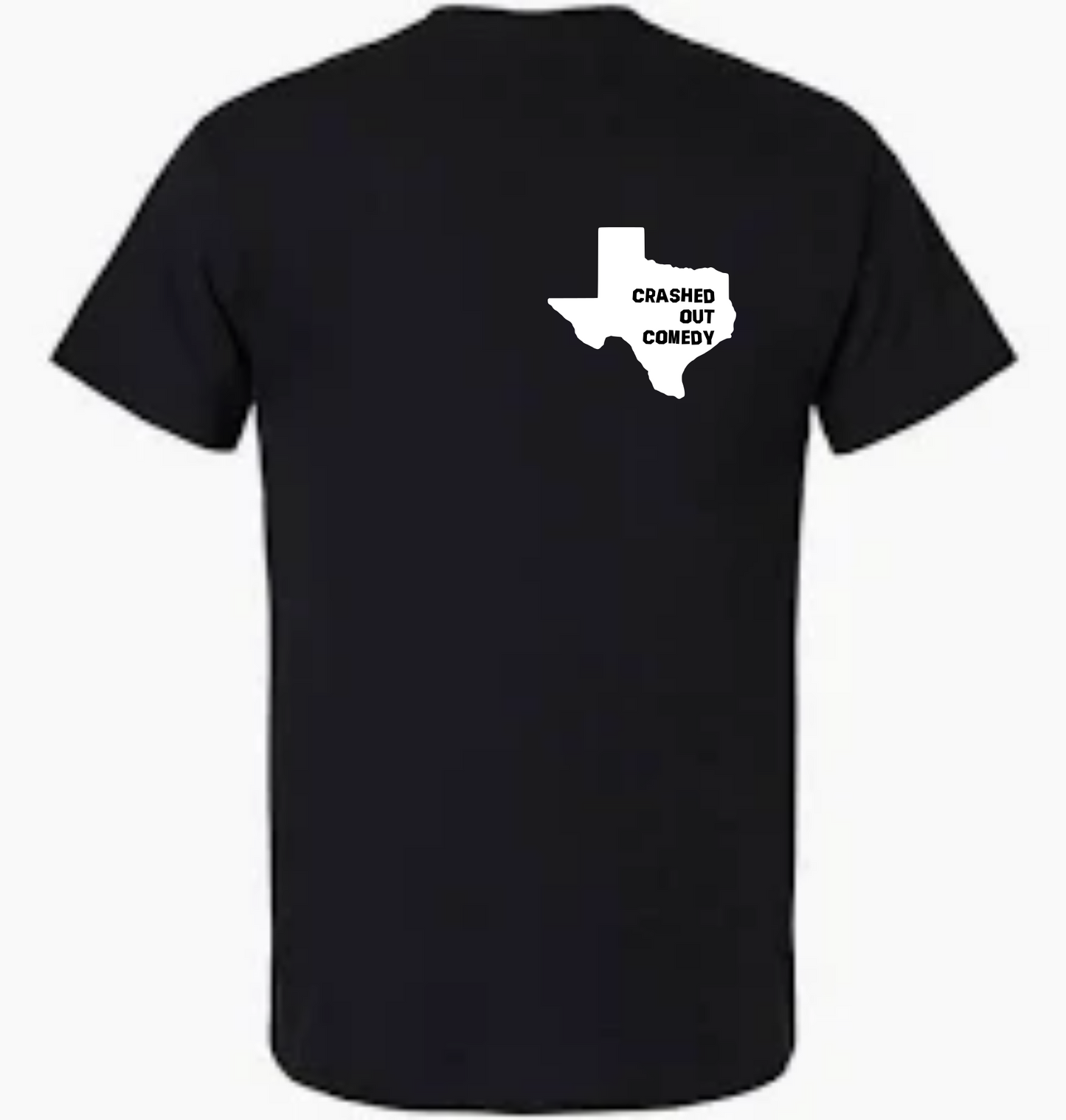 Crashed Out Comedy Texas Logo Tee